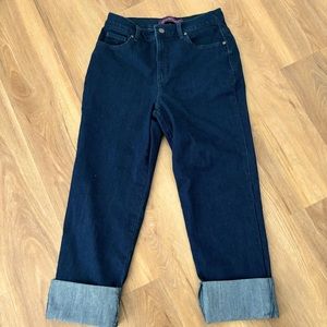 Gloria Vanderbilt Amanda Cropped Wide Cuff Wide leg jeans Size 6